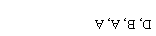 Text Box: D, B, A, A