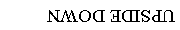 Text Box: UPSIDE DOWN